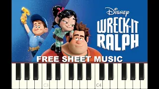 WHEN CAN I SEE YOU AGAIN from Wreck-it Ralph, Disney, 2012, Piano Tutorial, free Sheet Music (pdf)