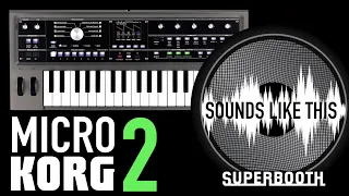 Microkorg 2 | Riding ALL Presets at Superbooth 2024