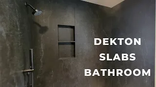 Dekton Slabs Bathroom Installation
