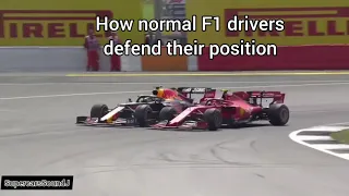 How Normal F1 Drivers Defend Their Position vs How Bottas Defends His Position From Max Verstappen