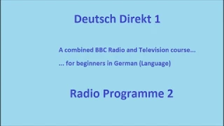 Deutsch Direkt 1 : Radio Programme 2