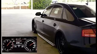 Audi A8 L W12 6.3 500 PS 0-200 km/h Acceleration Beschleunigung Tuning