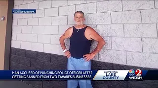Man accused of punching Tavares police officer