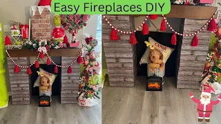 DIY EASY FIREPLACE MADE WITH FREE CARDBOARD BOXES 2022