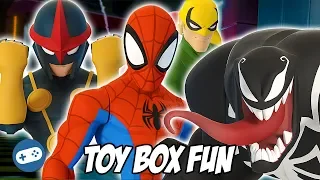 Ultimate SpiderMan Disney Infinity 3.0 Toy Box Fun Gameplay Part 2
