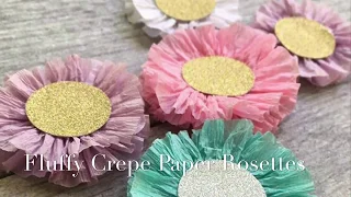 Fluffy Crepe Paper Rosette Tutorial