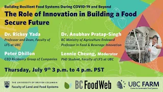 The role of innovation in building a food secure future