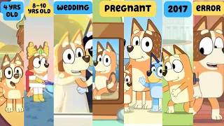 The Evolution of Chilli Heeler (from Bluey 2017 pilot, pregnant art, animation errors & 80s episode)