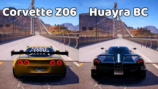 NFS Payback - Chevrolet Corvette Z06 vs Pagani Huayra BC - Drag Race