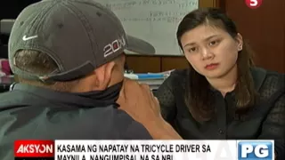 Tricycle driver sa Maynila na pinatay ng mga pulis, na-set up -Kasabwat