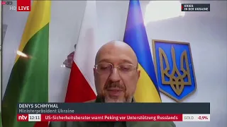 Ukraine LIVE: Rede des ukr. Ministerpräsidenten Schmyhal vor dem Europarat in Straßburg