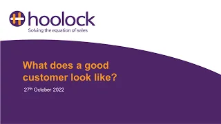 What does a good customer look like?