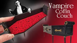 DIY Vampire Miniature Couch🦇 (Prompt #12)