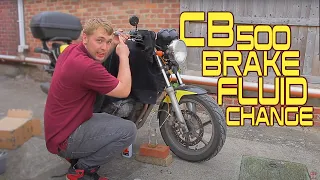 CB500 Brake Fluid Change