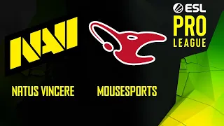 Natus Vincere vs mousesports | Map 2 Mirage | ESL Pro League Season 14