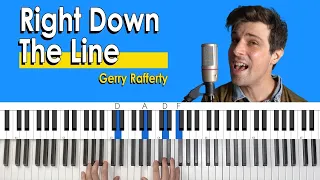 How To Play "Right Down The Line" [Piano Tutorial/Chords for Singing]