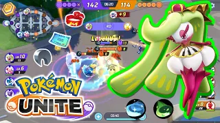 Didn't know Tsareena's kicking skills are so ... | Pokemon Unite #pokemon