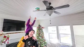 HIDDEN CHRISTMAS PRESENTS!! (stuck in the fan) HIDE N SEEK