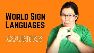 如何使用世界手语（ASL，ÖGS，CSL，DGS，LSM，LSF，JSL，TİD，SSL等）签署“ COUNTRY”！