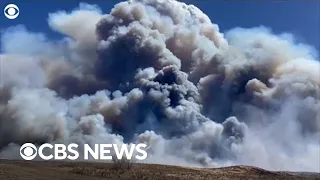 Crews battle fire in Beaver County, Oklahoma