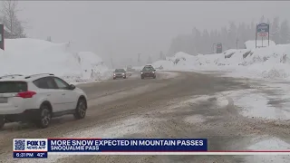 WSDOT prepares for more snow on Snoqualmie Pass | FOX 13 Seattle