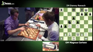 Daniel Rensch (2 minutes) vs Magnus Carlsen (1 minute) Game 4