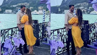 Ben Affleck kisses Jennifer Lopez while walking on Lake Como on his second honeymoon in Italy