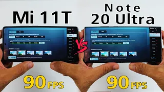 Real or Fake 90 FPS on Mi 11T?😨| Mi 11T vs Samsung Note 20 Ultra PUBG TEST - 90 FPS PUBG Mobile TEST