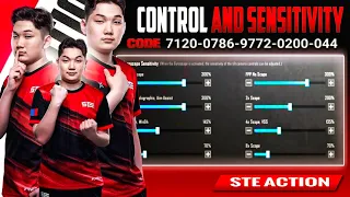 ACTION Gaming New Sensitivity/STE ACTION 5 finger claw control code Pubg/STE ACTION Sensitivity 2023