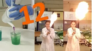 12 Captivating Chemistry Experiments (performed by Senior Highschool Students)