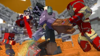 Avengers 3 infinity war Thanos fight | Minecraft animation