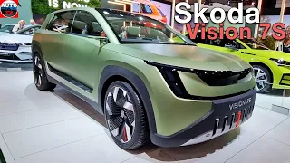 All NEW SKODA VISION 7S - WALKAROUND (Auto Expo Brussels)