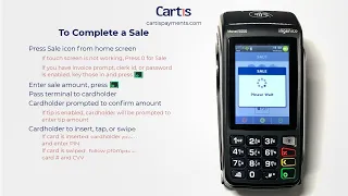 How To Complete a Credit/Debit Card Sale on an Ingenico Desk 5000 or Move 5000 Terminal