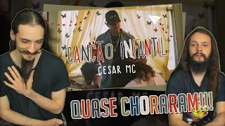 MÚSICOS reagem a "Cesar MC - Canção Infantil part. Cristal (VideoClipe Oficial)"