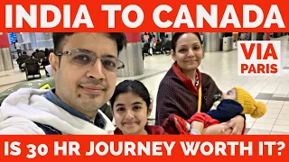 India To Canada Vlog | Flight Journey from India 🇮🇳 To Canada 🇨🇦 | Air France