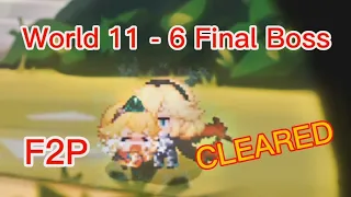 Guardian Tales World 11-6 Heavenhold Top Floor F2P Final Boss