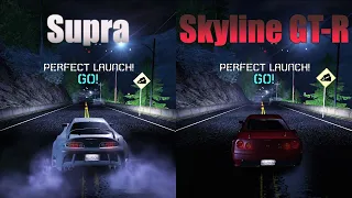 Supra VS Skyline GT-R, NFS CARBON Drag Race (Improvised)
