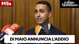 Di Maio: "Scelta che mai avrei immaginato di fare. Il M5s non sarà più la prima forza in Parlamento"