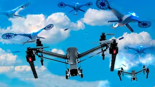 A swarm of drones was shown in the USA, OFFSET technology