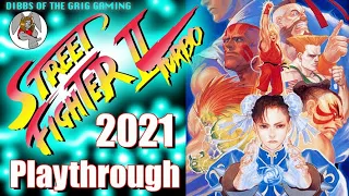 Street Fighter 2 Turbo 2021 Playthrough (Ken Hardest)