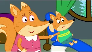 Oh no, Don't tease and make cry little sister! Fox Family learn good habits cartoon for kids #1420