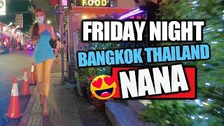 Nana Soi 4 FRIDAY NIGHT Nightlife Sukhumvit Walking (4K HDR) Bangkok Thailand