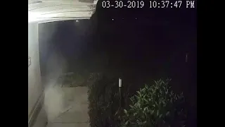 Mysterious foggy-figured shape caught moving by home surveillance camera