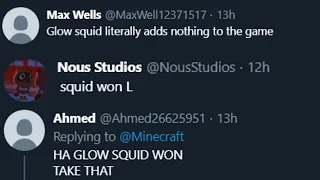 Minecraft players' reaction to Glow Squid winning Mob Vote 2020