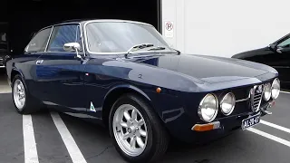 1972 Alfa Romeo GT Junior 1600 test drive at Laguna Classic Cars, Laguna Beach, Ca