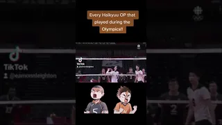 Every time the Haikyuu theme played at the Olympics