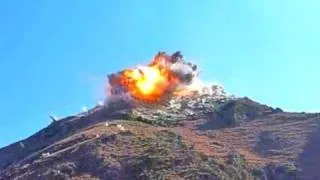 HUGE JDAM BOMB STRIKES TALIBAN POSITION