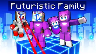 Having a FUTURISTIC FAMILY in Minecraft!