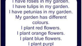 Listening English Skills: Unit 3: My Flower Garden