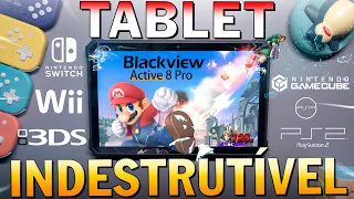 TABLET INDESTRUTÍVEL roda SWITCH, Wii, 3DS e MAIS! REVIEW do BlackView Active 8 Pro